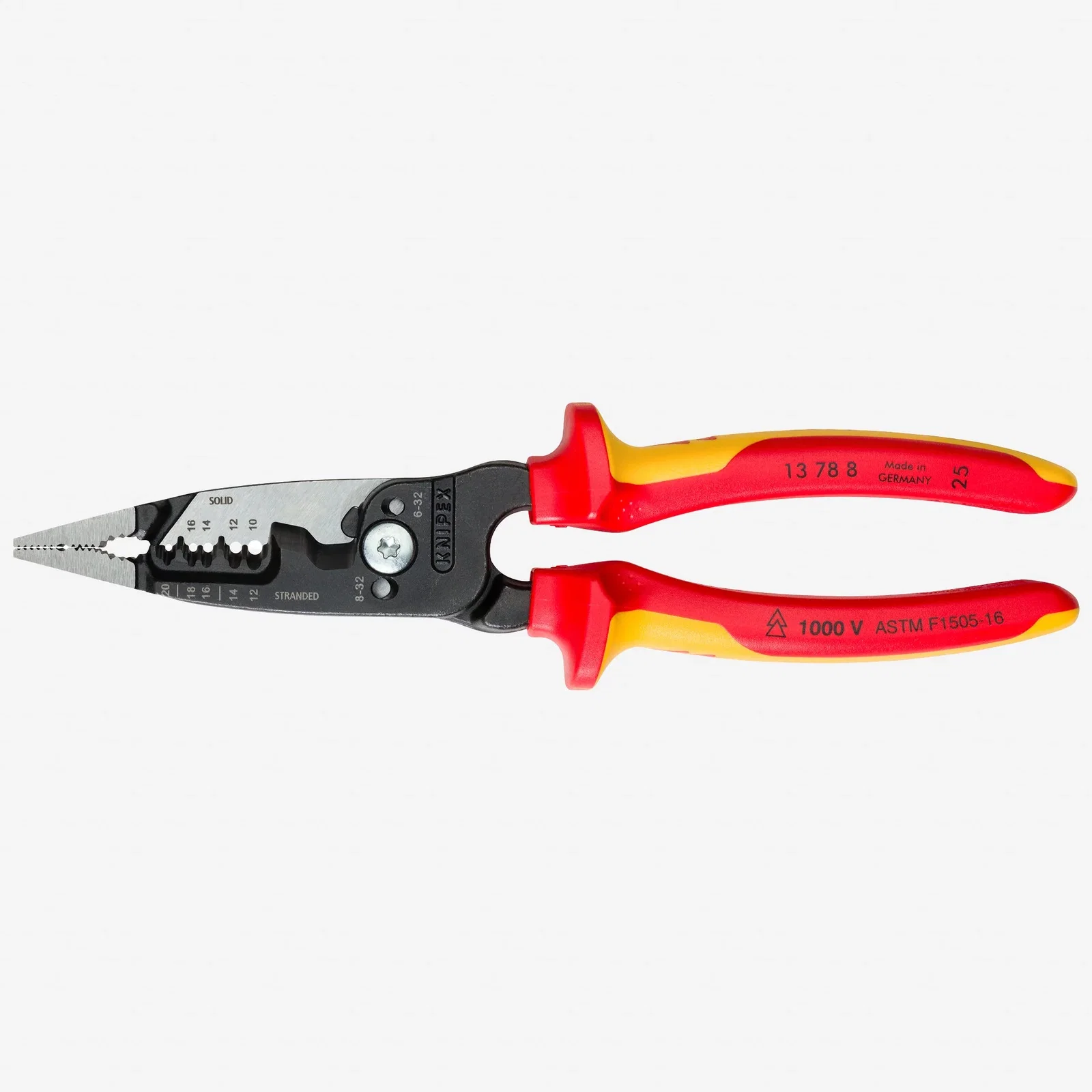Image of Knipex Forged Wire Strippers, 8" - Insulated