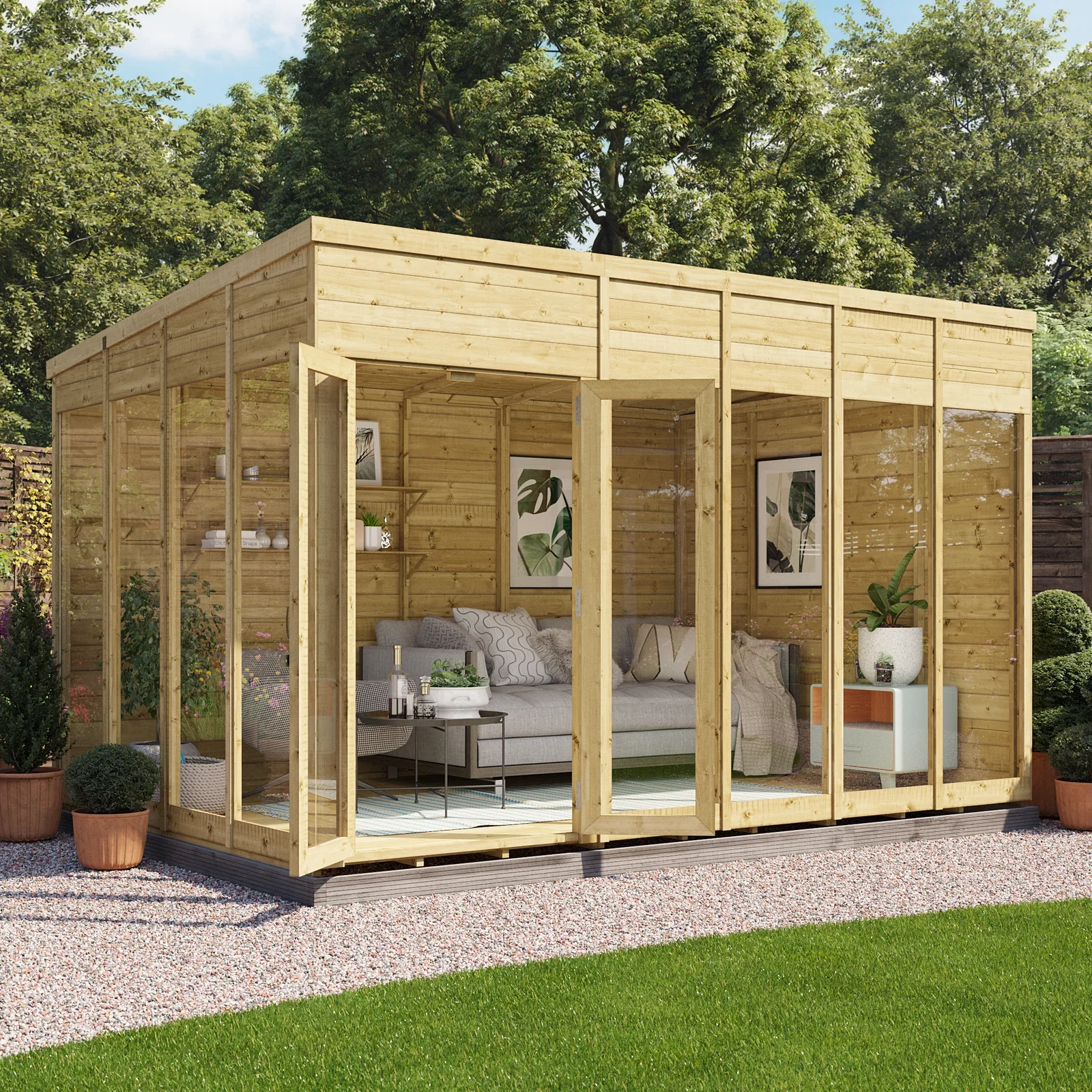 Image of BillyOh Switch Pressure Treated Pent Summerhouse