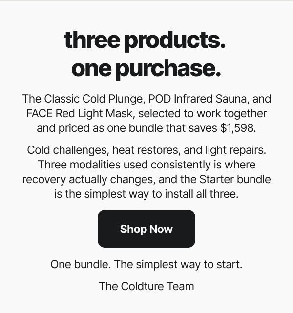 Three Products. One Purchase.