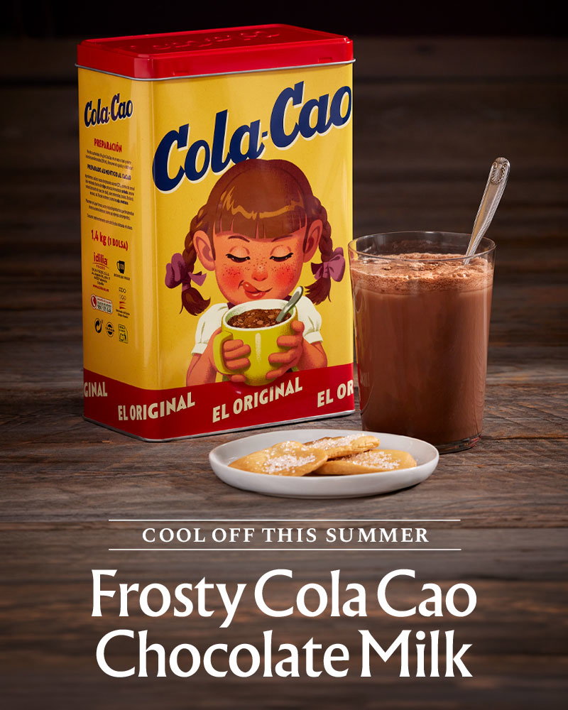 Cool Off this Summer - Frosty Cola Cao Chocolate Milk