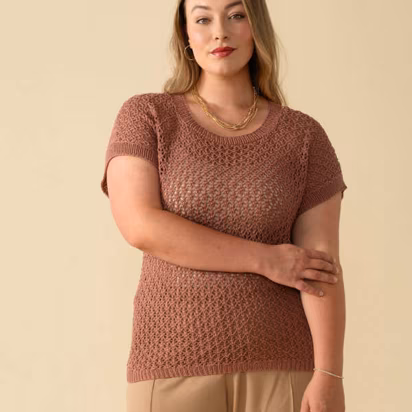 Adrienne Top in Berroco Modern Cotton DK 