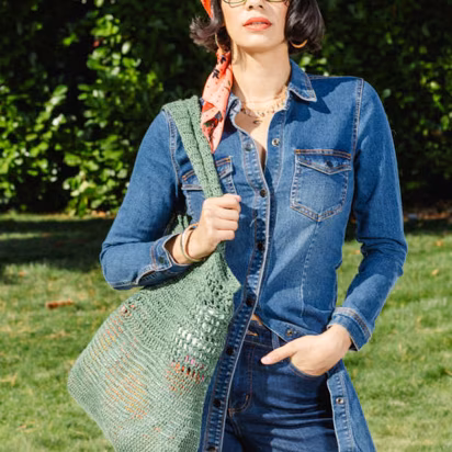 Cove Bag in Berroco Modern Linen 