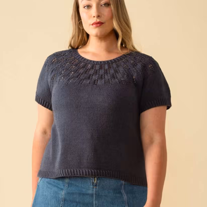 Orinne Top in Berroco Modern Cotton 