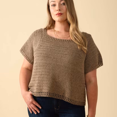 Maude Top in Berroco Iris
