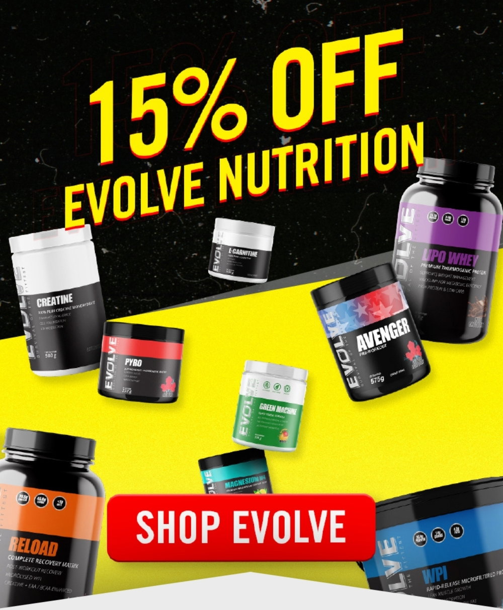 15% OFF EVOLVE NUTRITION