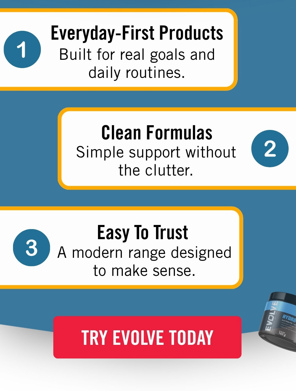 15% OFF EVOLVE NUTRITION