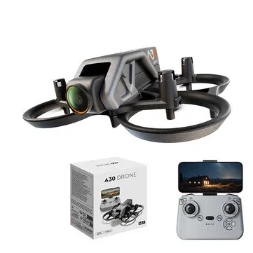 QY A30 Mini Racing Drone WiFi FPV with HD Wide-Angle Camera Servo Gimbal Altitude Hold Mode 360° Stunt Roll Racer Training Beginner 2.4G RC Quadcopter RTF