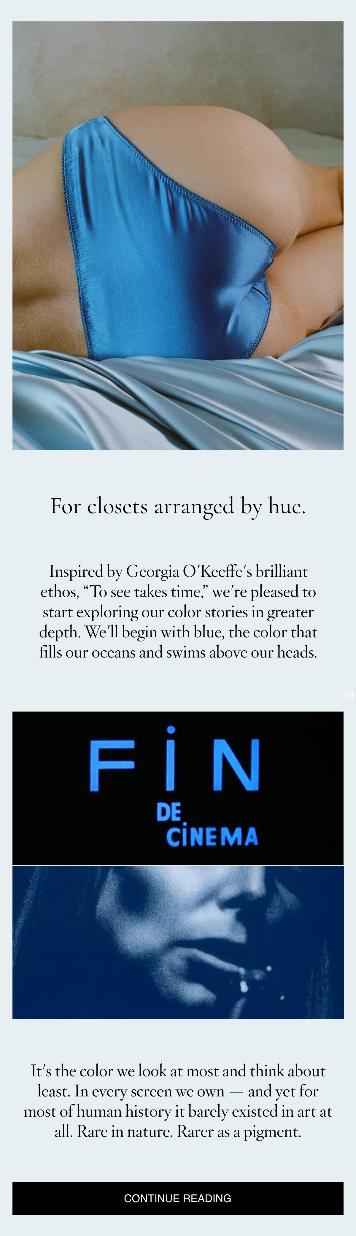 For closets arranged by hue