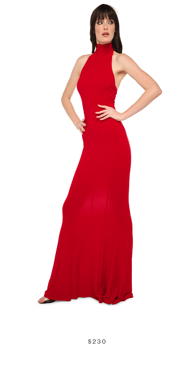 HALTER TURTLE FISHTAIL GOWN