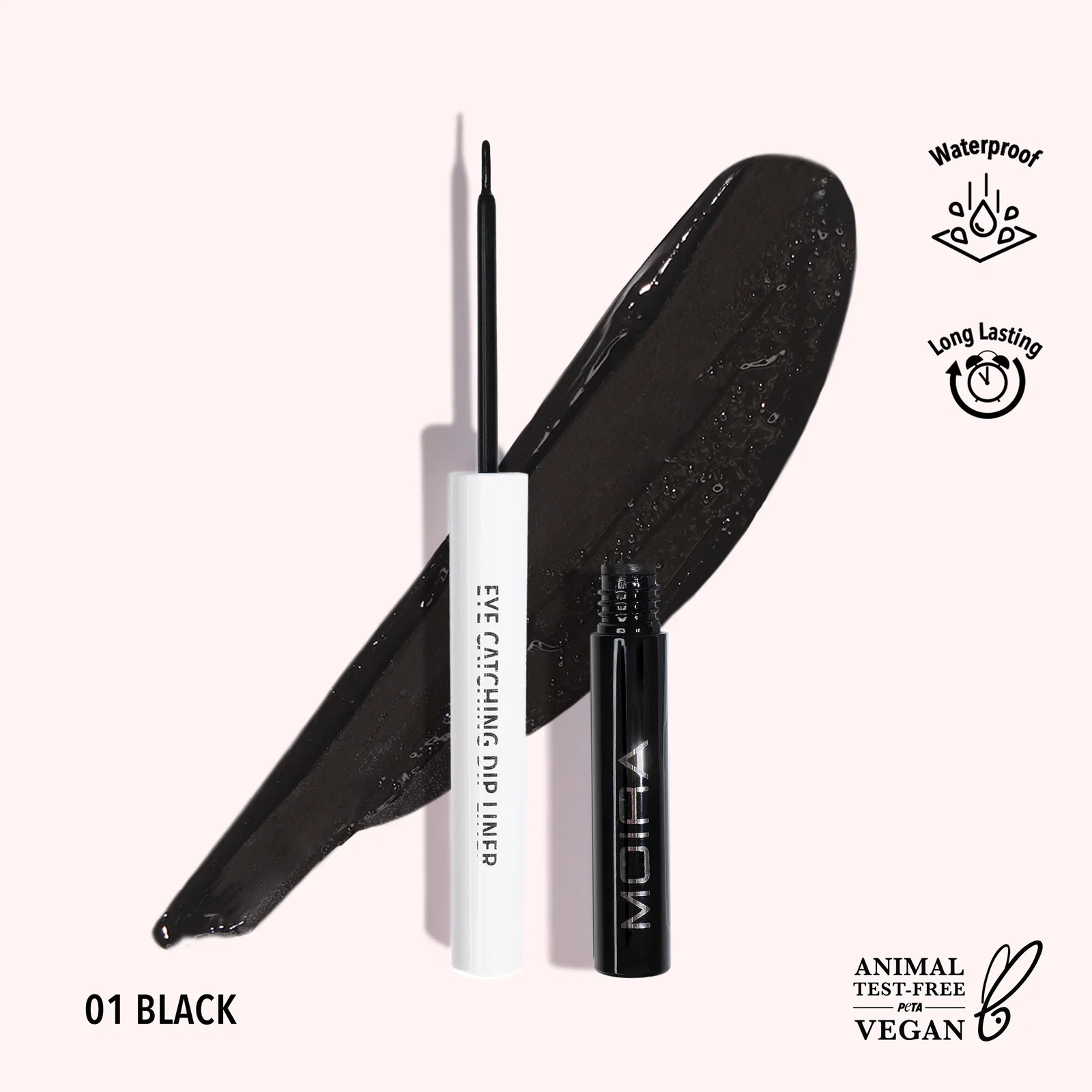 Image of Eye Catching Dip Liner (001, Black)