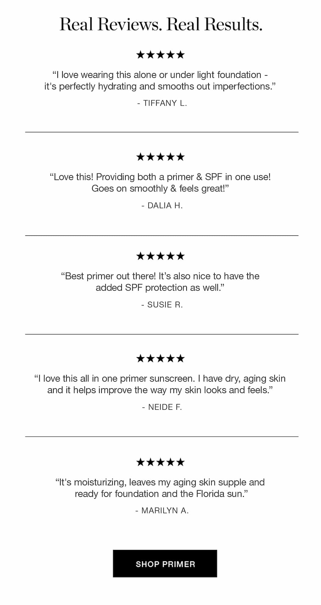 Real Reviews. Real Results.