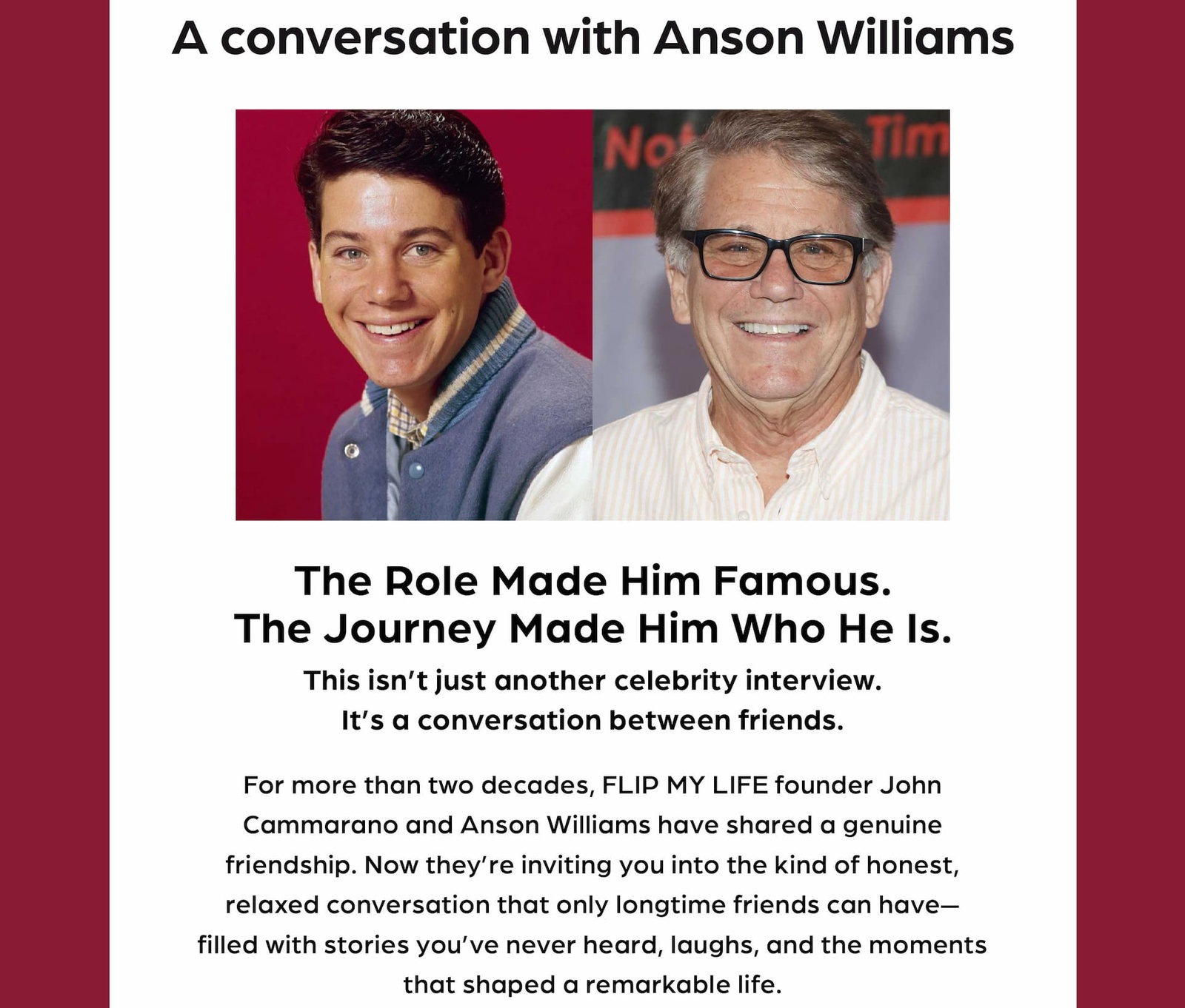 A Conversation With Anson Williams