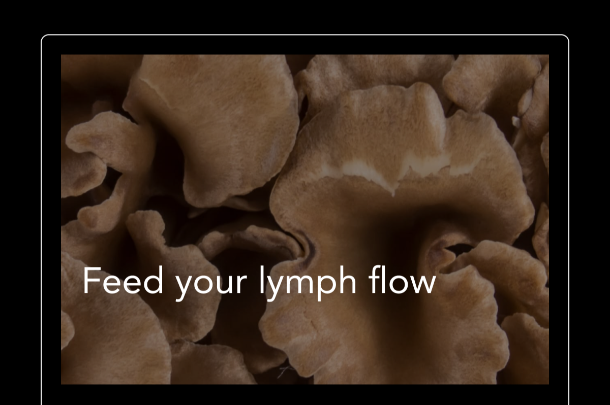 Feed your lymph flow