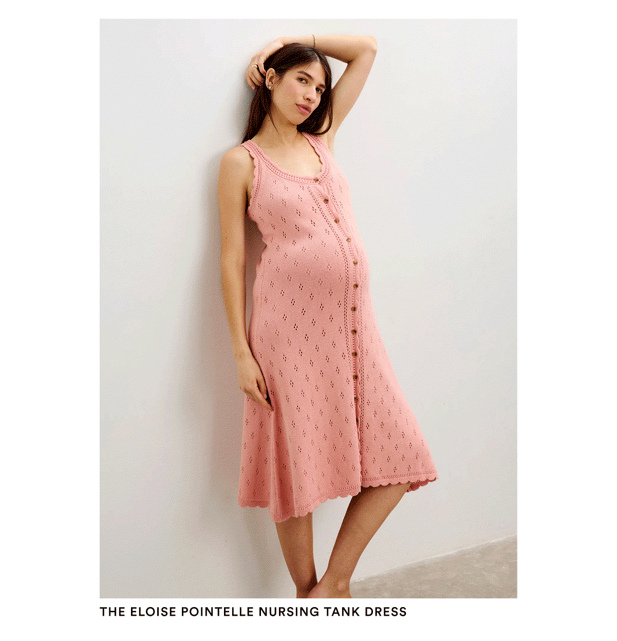 The Eloise Pointelle Nursing Tank Dress
