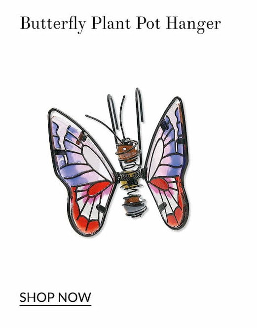 Butterfly plant pot hanger