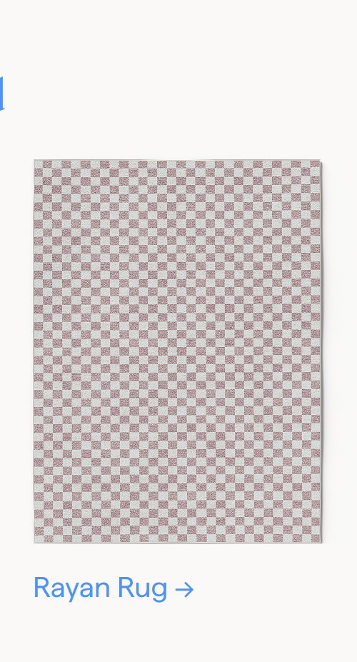 Sweet and bold. Rayan Rug.