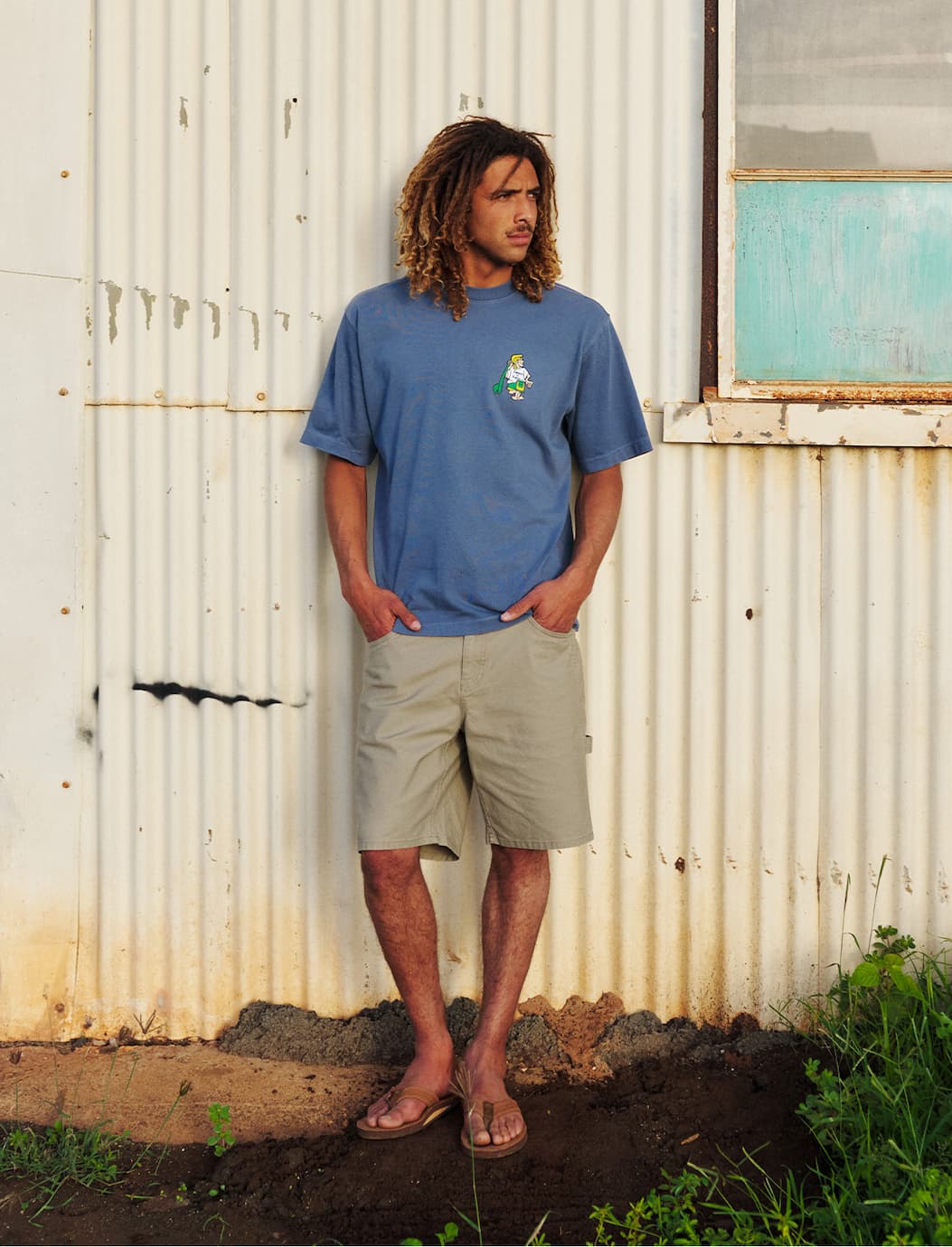 Male model wearing the Stanley Short