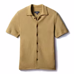 Short Sleeve Crochet Shirt
