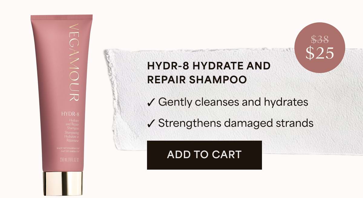 HYDR-8 Hydrate and Repair Shampoo ✓ Gently cleanses and hydrates ✓ Strengthens damaged strands | Add to cart