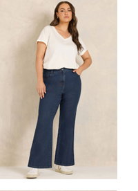 EVANS Curve Blue Indigo Bootcut Jeans