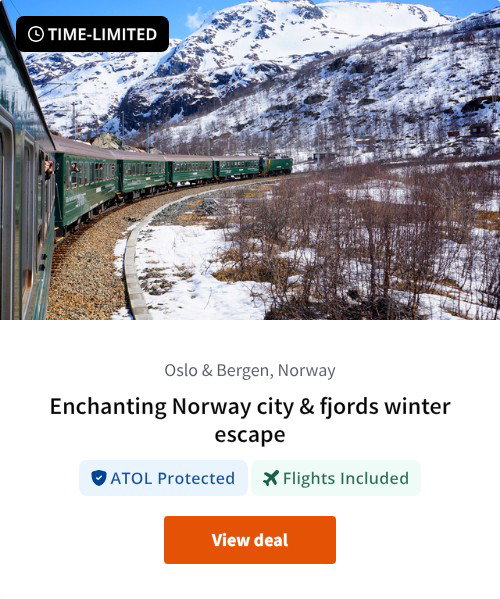 Enchanting Norway city &amp; fjords winter escape