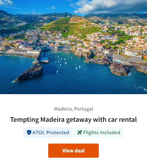Tempting Madeira getaway with car rental
