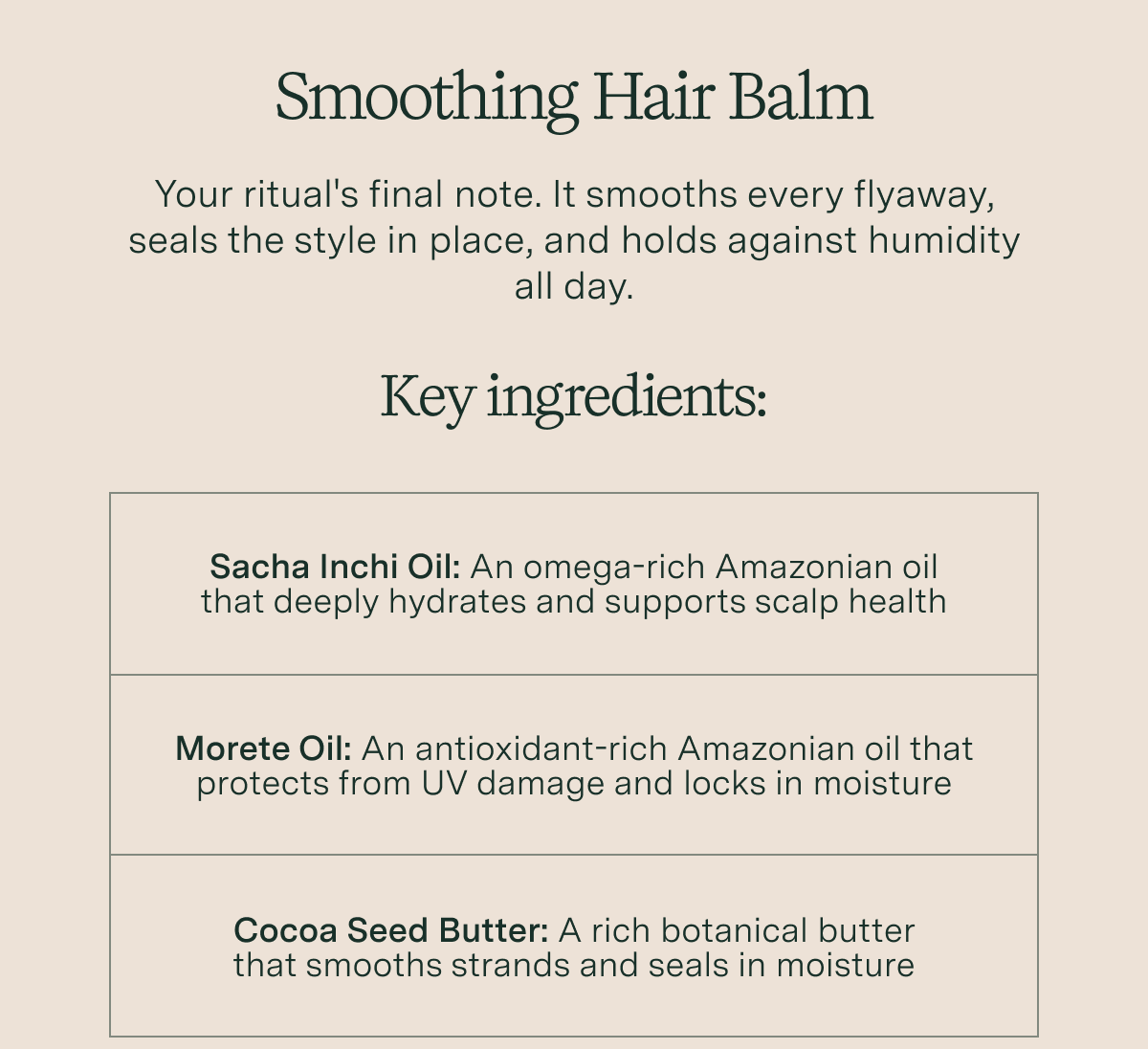 Smoothing Hair Balm