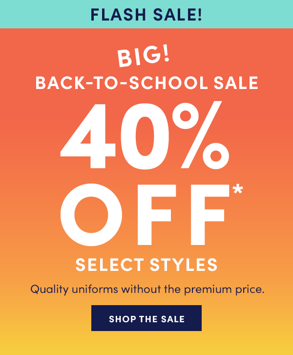 40% off select styles