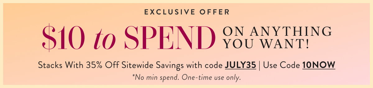 Free $10 With Code 10NOW
