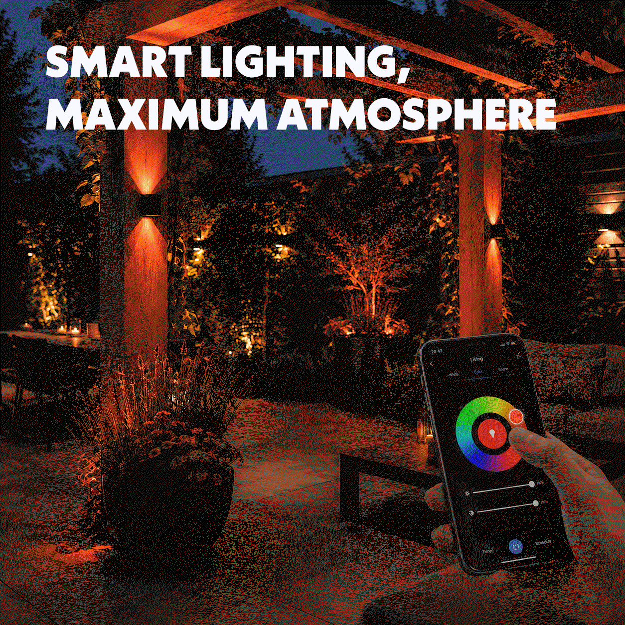 Smart garden lighting