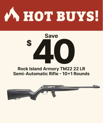 Save $40 on Rock Island Armory TM22 22 LR Semi-Automatic Rifles - 10+1 Rounds