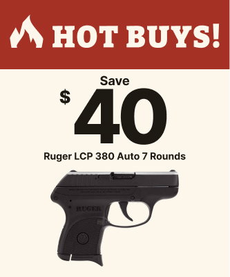 Save $40 on Ruger LCP 380 Auto 7 Rounds