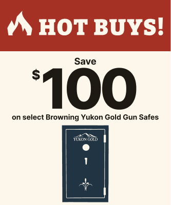 Save $100 on Select Browning Yukon Gold Gun Safes