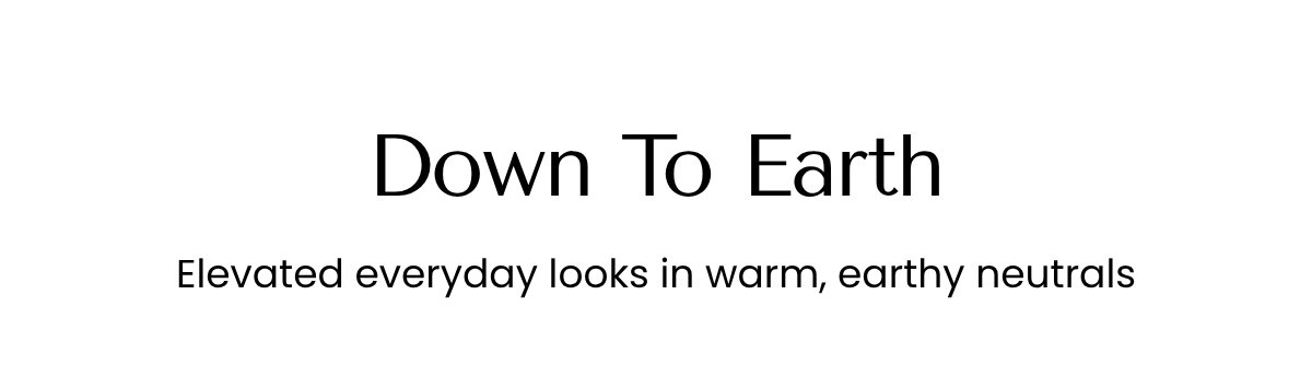 Down To Earth