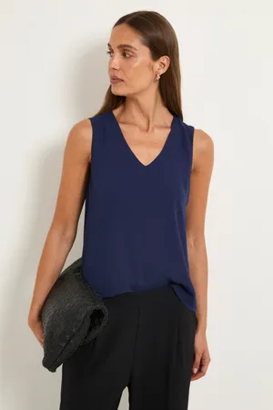Plain V Neck Cami Top
