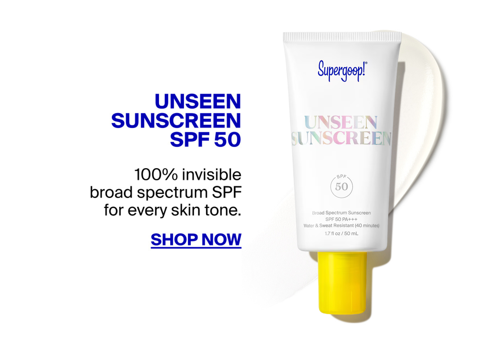 Shop Unseen Sunscreen SPF 50