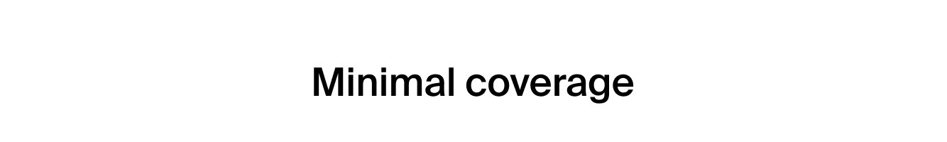 Minimal Coverage