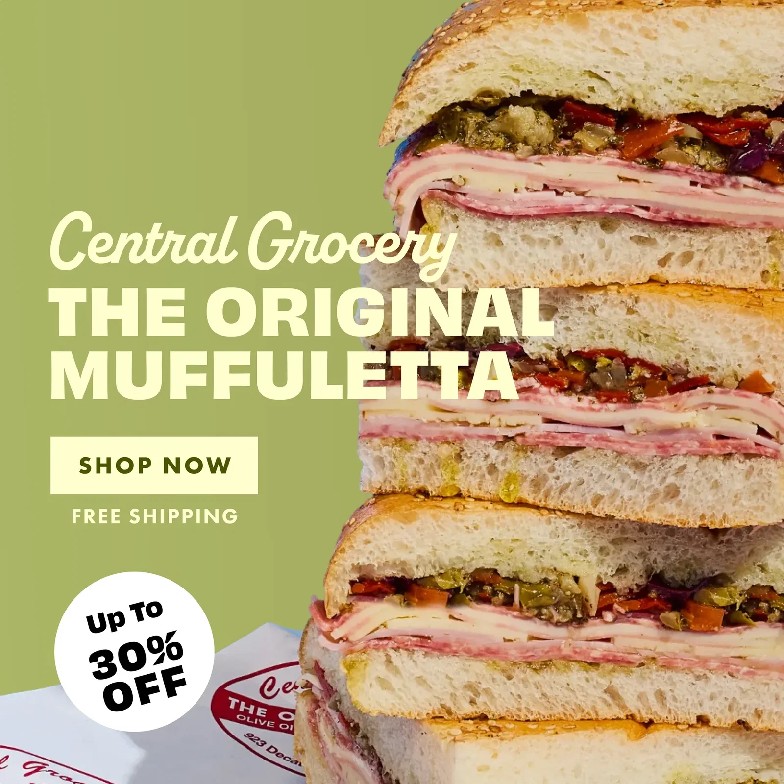 Central Grocery Muffulettas Sale