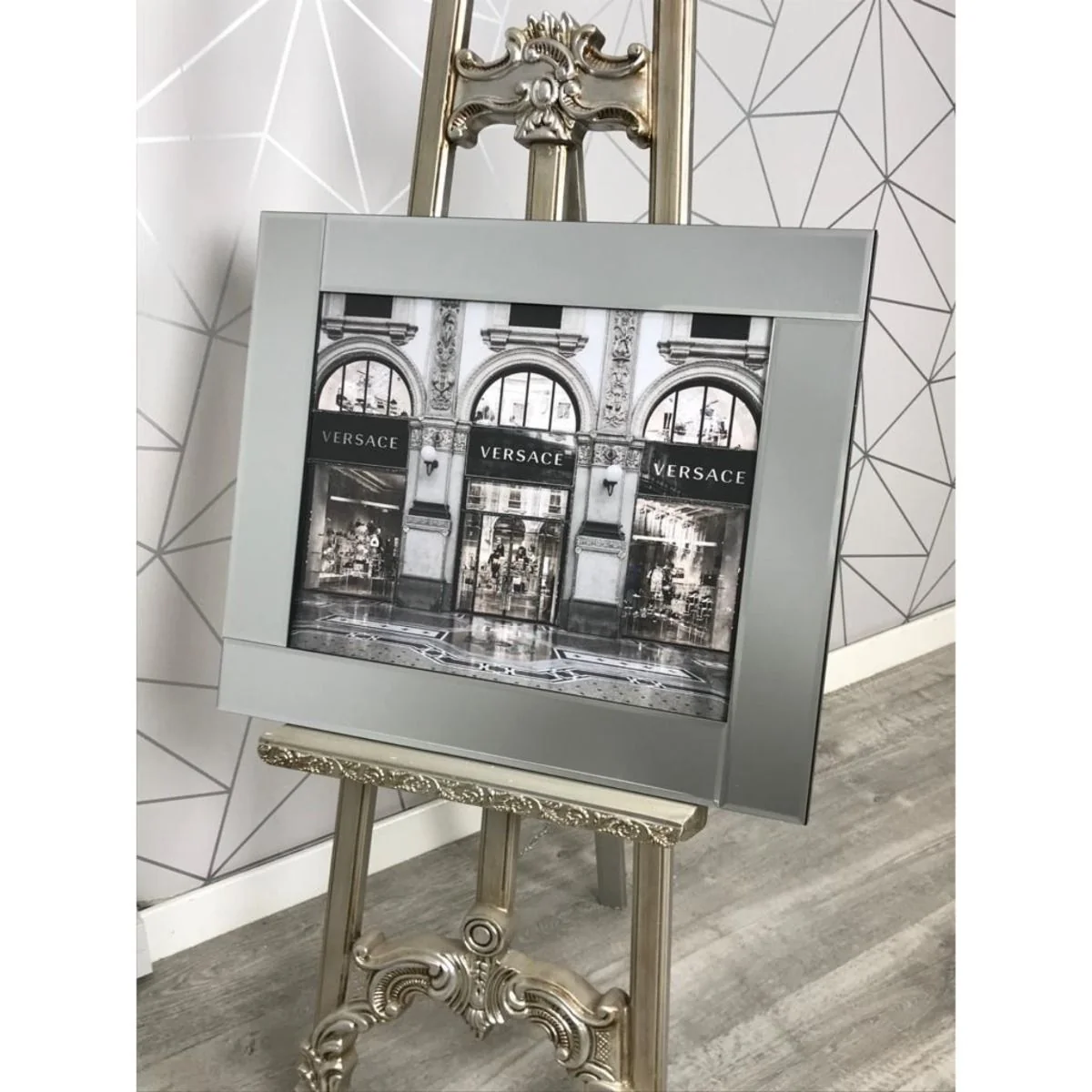Image of Fashion Store 2 Liquid Art with Mirrored Frame 66x56cm