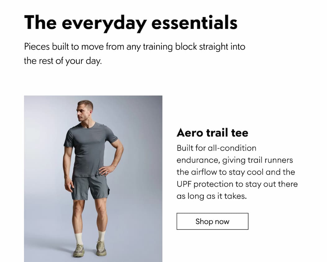 Aero trail tee | Shop now 