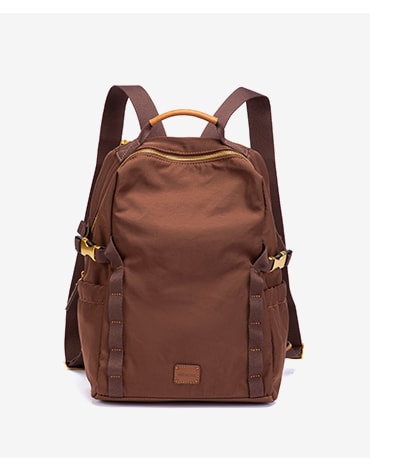 Mochila nylon marrón