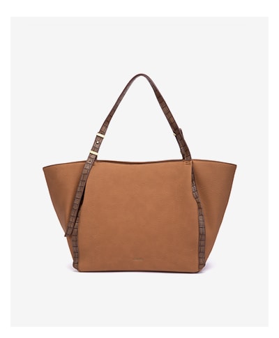 shopper materiales reciclados cognac