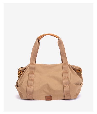 Bolso beige nylon