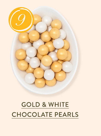 Gold & White Chocolate Pearls