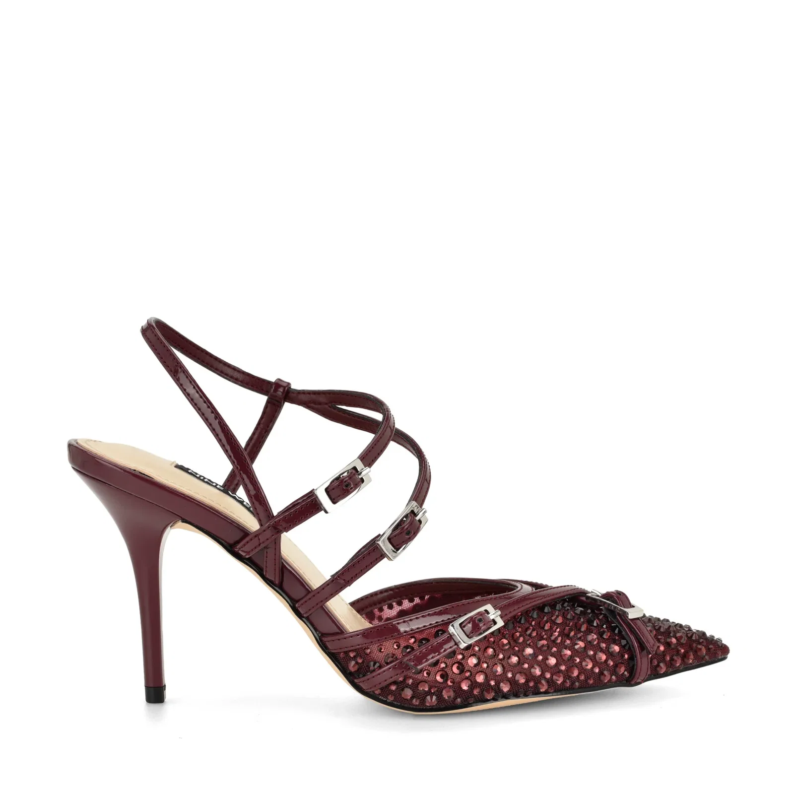 Image of Pertee Strappy Embellished Pumps