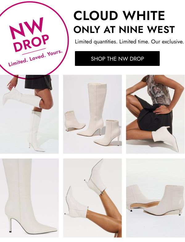 LIMITED EDITION DROP: Cloud White Styles You Can Only Find Here. Shop the Drop: 