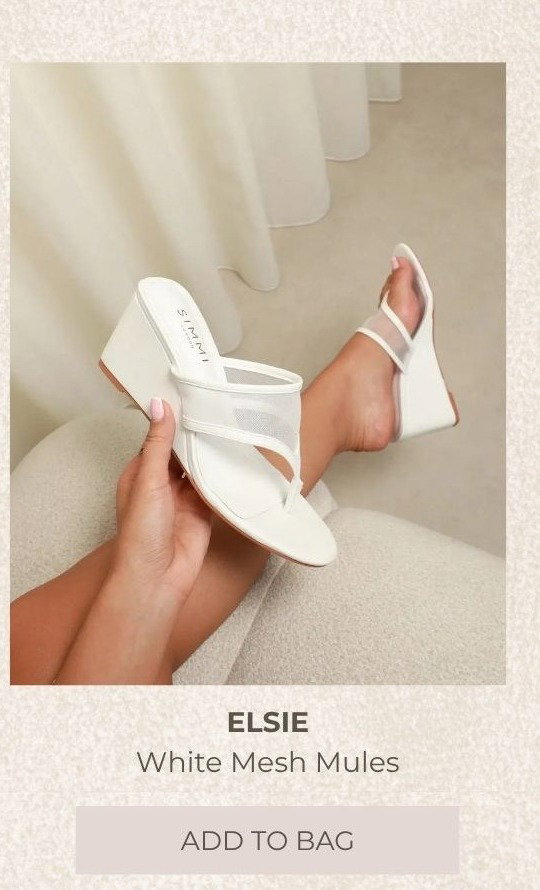 ELSIE WHITE WEDGES