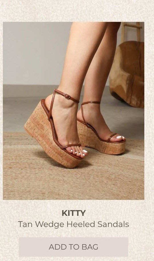 KITTY TAN WEDGES