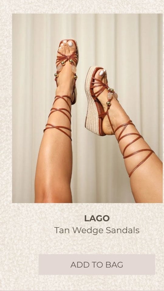 LAGO TAN WEDGE