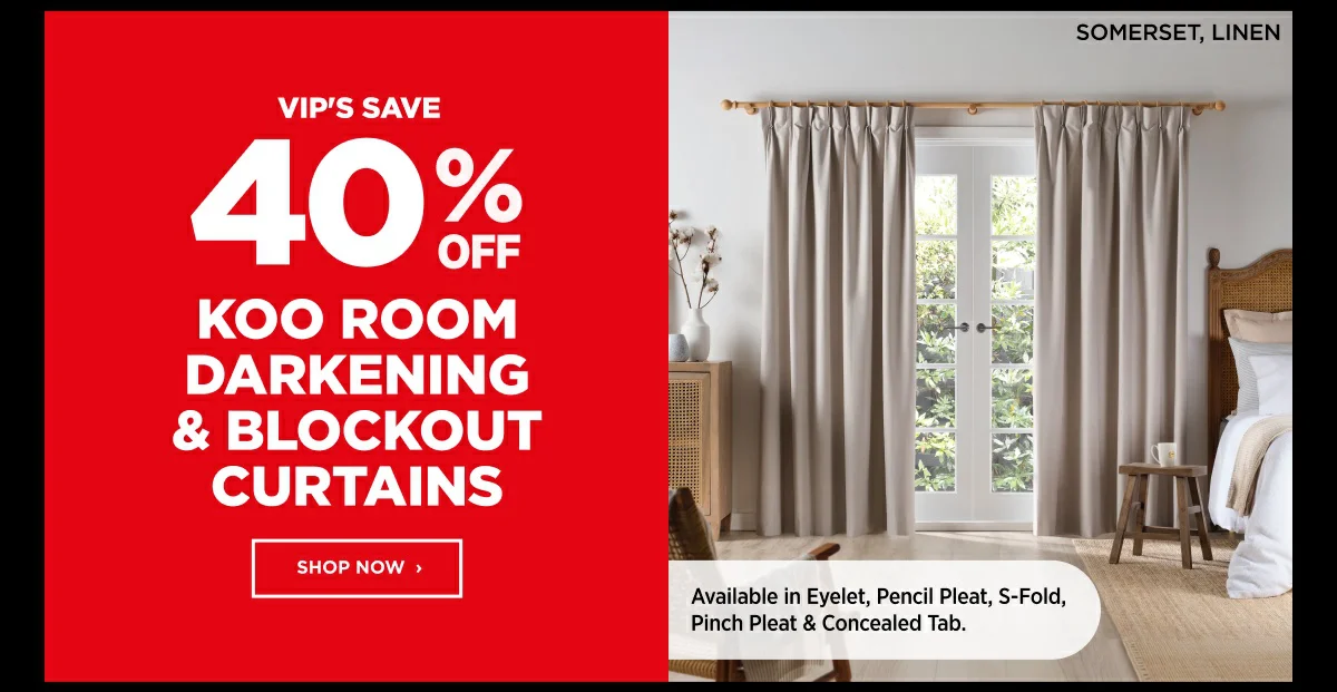 Koo Room darkening & blockout curtains